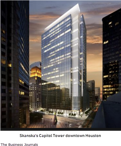 Houston Quantum Energy Partners Will Relocate Its Headquarters - Capitol Tower Houston (450x514), Png Download
