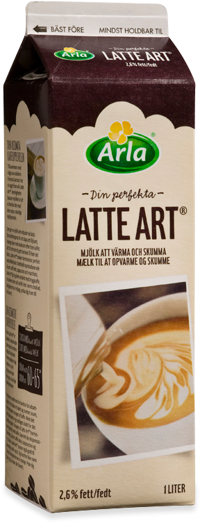 Latte Art® 2,6% 1 Liter - Arla Foods (480x769), Png Download