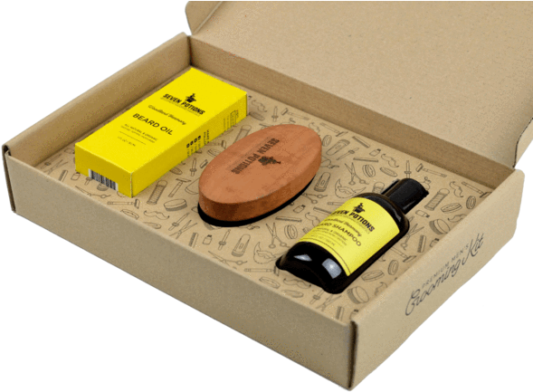 Beard Grooming Set - Beard Oil (600x446), Png Download