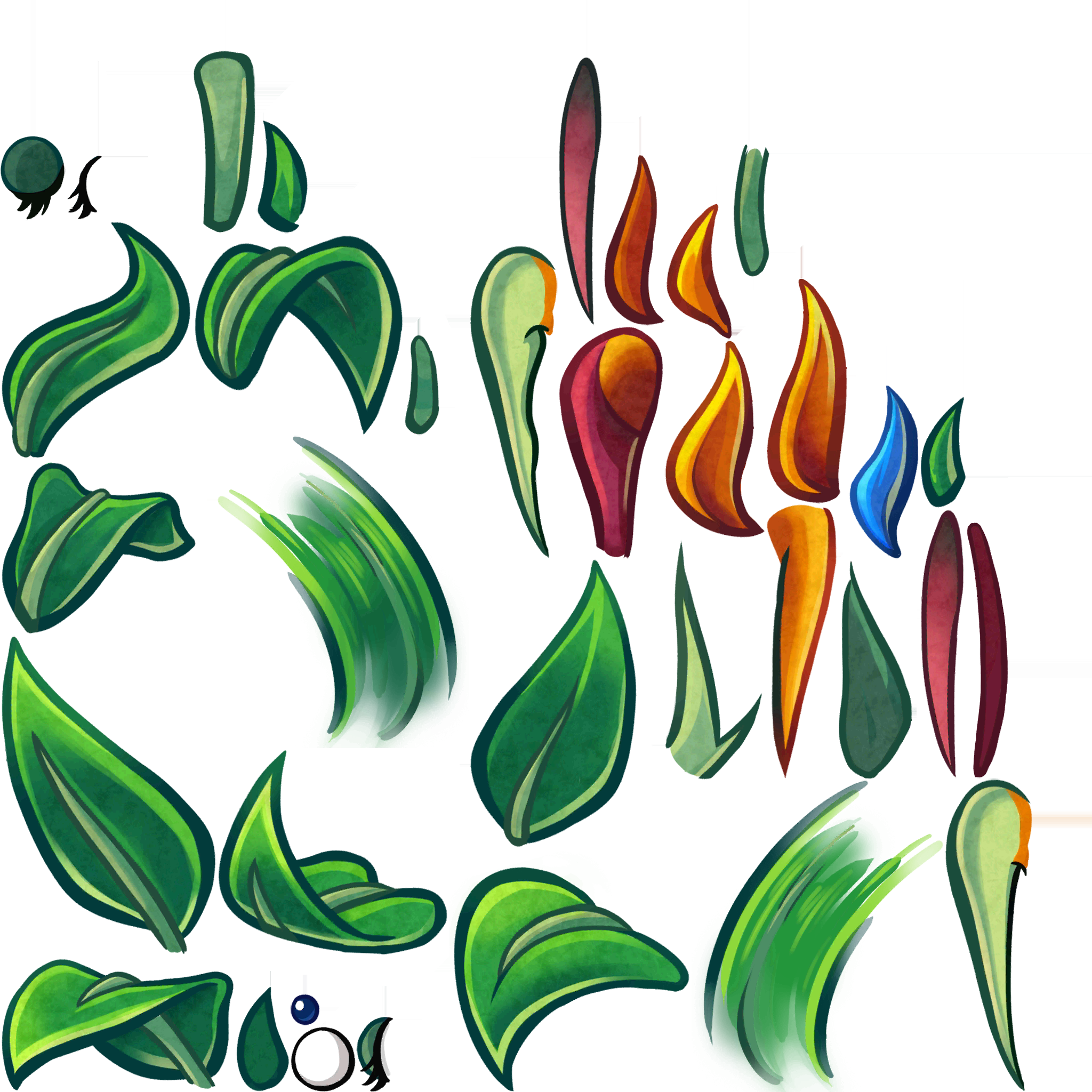 Bird Of Paradise's Textures - Pvz Heroes Cards Event (2048x2048), Png Download