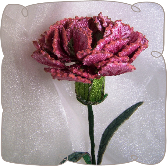Pink Carnation - Artificial Flower (580x580), Png Download