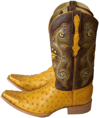 Botas De Avestruz Mantequilla (500x500), Png Download