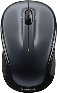 Wireless Mouse M325, Dark Grey, Top View - Wireless Mouse M325 (393x393), Png Download
