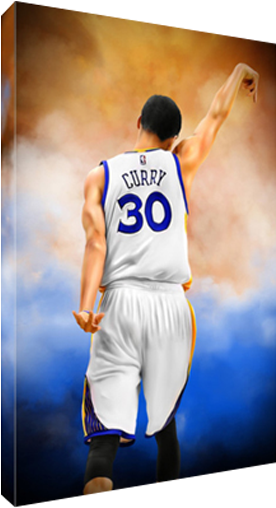 Canvas Stretched And Gallery Wrapped Over - Painting (600x600), Png Download