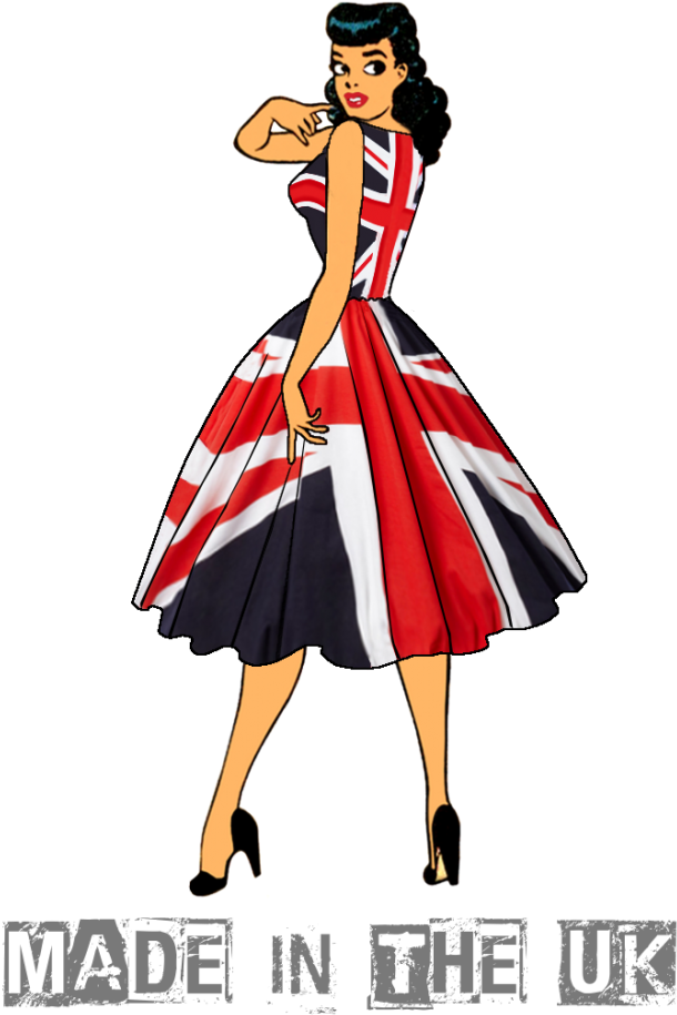 Vintage Inspired Clothing, 1950s Dresses, Vintage Dresses, - Made In Britain Vintage (701x1024), Png Download