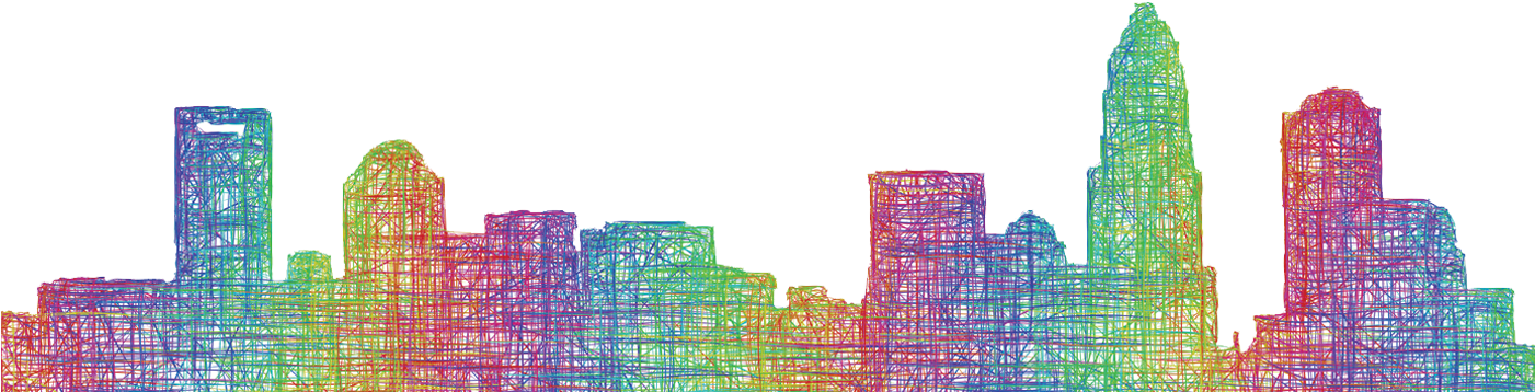 Zerrick Bynum Myers Park High/ncssm Class Of - City Skyline Png Colorful (1400x425), Png Download