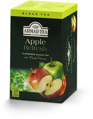 Apple Refresh 20ct Box - Ahmad Tea (350x392), Png Download