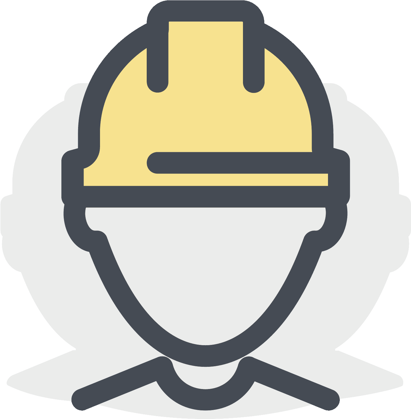 Trabajador En Un Sombrero Amarillo Icon - Profile Build Icon (1600x1600), Png Download