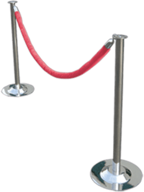 Stanchion Rope, Red Velvet, 10′ - Party Rental Depot (480x640), Png Download