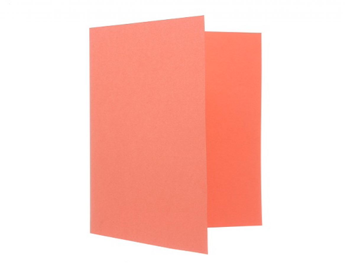 Salmon Pink Square Pre Creased Card Blank 240gsm Pack - Construction Paper (1200x1200), Png Download
