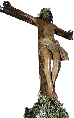 Batallas Cuadrado Dorado Vera Cruz Cristo Crucificado - Paso Semana Santa Png (291x437), Png Download