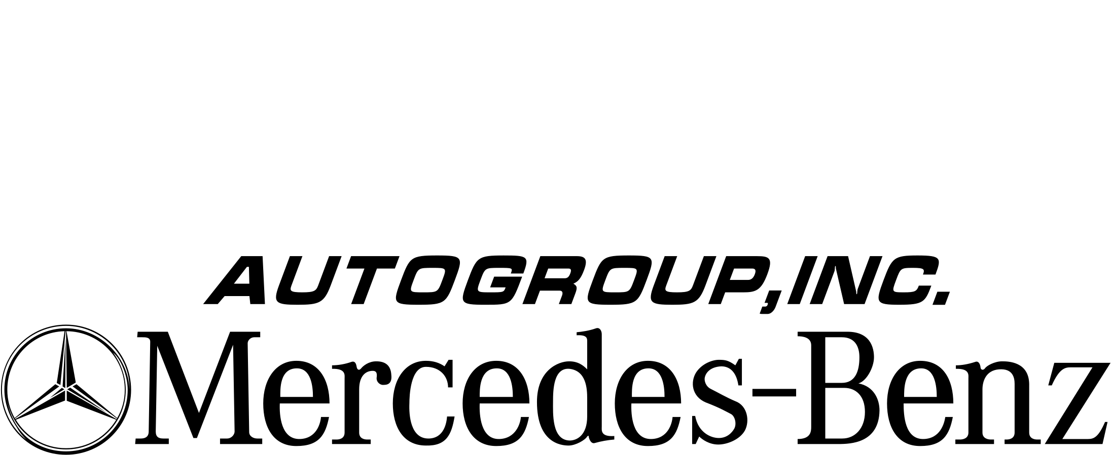 Hendrick Mercedes Benz Logo Black And White - 642 094 04 80 (2400x2400), Png Download