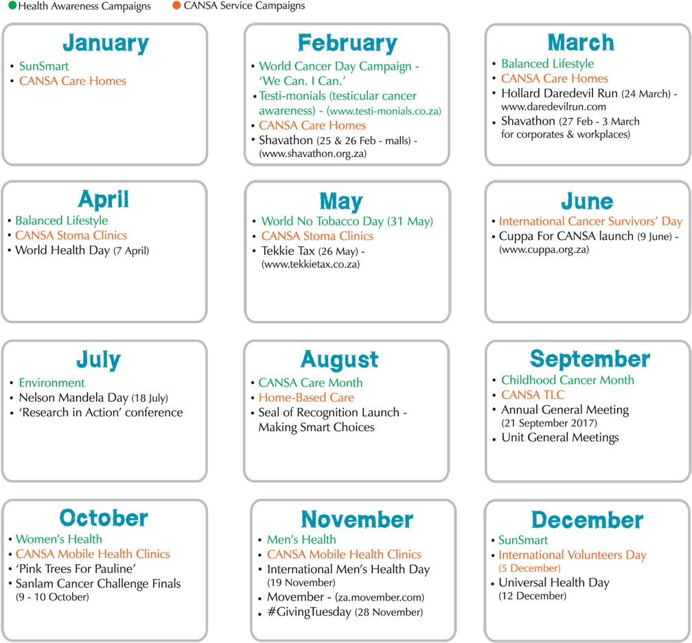 Cansa 2017 Calendar - Wardrobe (1020x967), Png Download