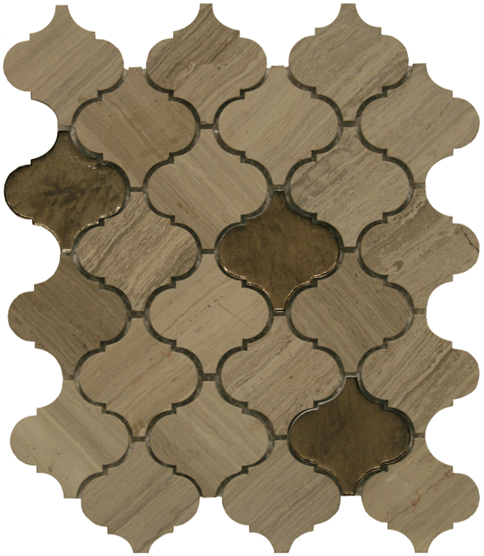 Opera Chevron & Arabesque - Mosaic (696x800), Png Download