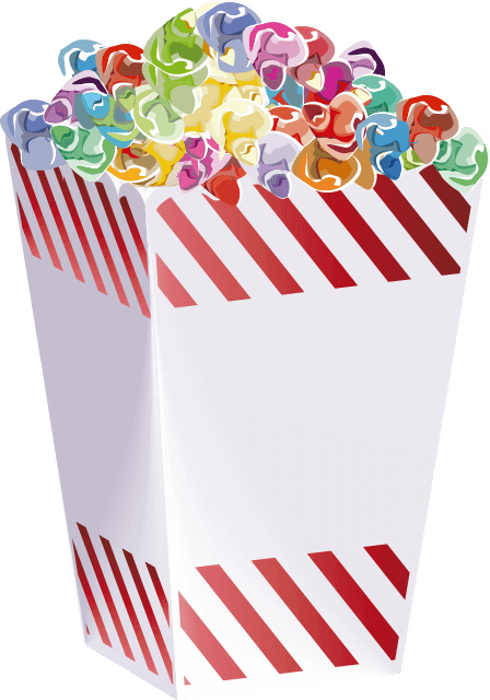 Celular Pipoca - Pop Corn Fond Transparent (448x640), Png Download