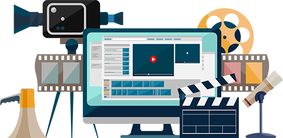 Benefits Of Outsourcing Video Editing Services To Fixx - Video Production Flat Design (583x284), Png Download