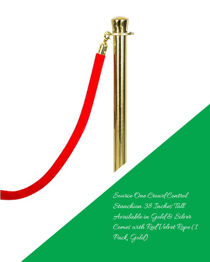 Source One Crowd Control Stanchion 38 Inches Tall Available - Metal (735x1100), Png Download
