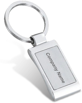 Buy Custom Promotional Key Rings With Company Logo - Keychain (284x426), Png Download