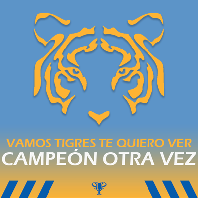 Tigres En La Final - Tigres Campeon Otra Vez (400x400), Png Download
