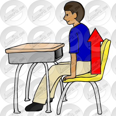 Push Ups Picture For Classroom Therapy Use - Chair Push Ups Cartoon (380x380), Png Download