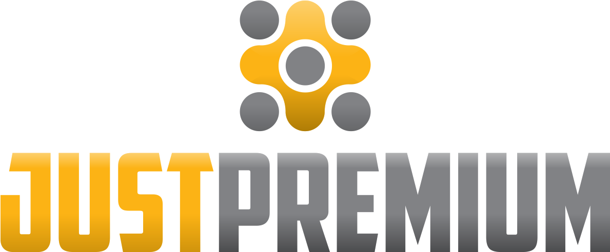 Justpremium, Founded In 2012, Is The World's First - Just Premium Logo Png (1308x584), Png Download