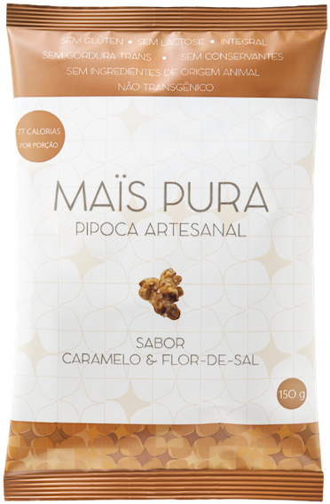 Pipoca Artesanal Mais Pura (600x720), Png Download