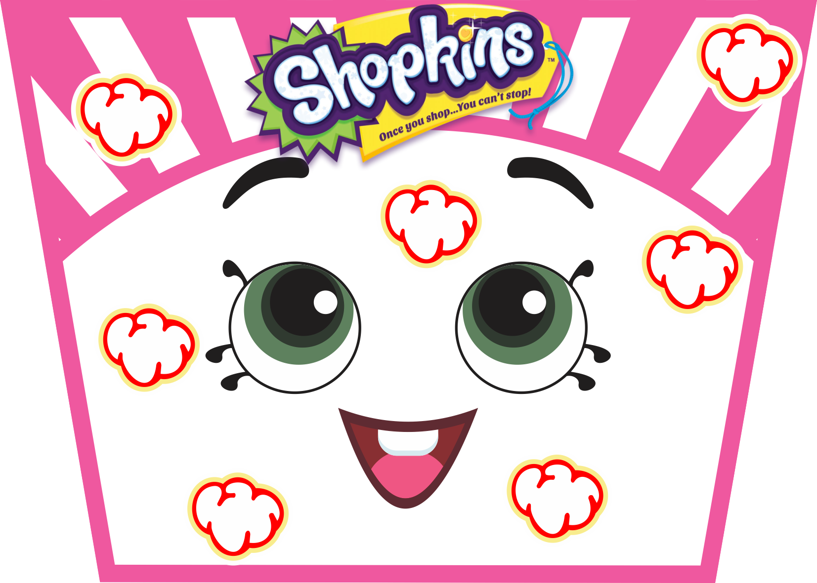 Kit Digital Para Festa Shopkins Rótulo Para Balde De - Shopkins Super Jewelry Kit: Strawberry Kiss Necklace (1653x1181), Png Download