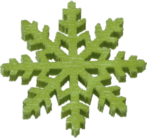 Vários/aplicações/flocos De Neve Verde 2 Cm - Tischdekoration / Streuteile Schneeflocke - Braun 20 (500x500), Png Download