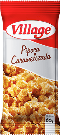 Pipoca-caramelizada - Village Alimentos (670x478), Png Download