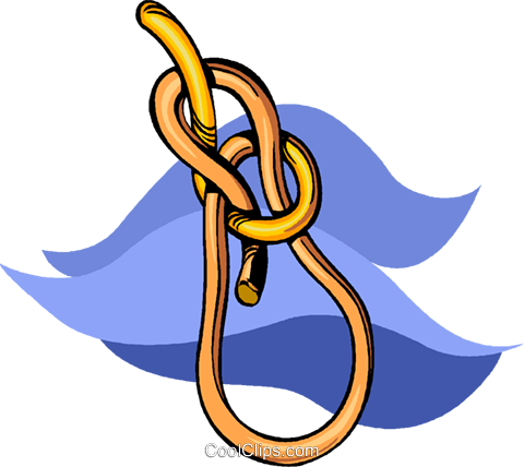 Rope With Knot Royalty Free Vector Clip Art Illustration (480x428), Png Download