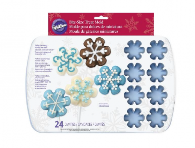 Forma Silicone Mini-floco Neve Wilton - Wilton Silicone Snowflake Mould (650x650), Png Download