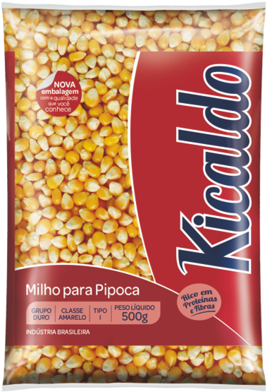 Milho De Pipoca Kicaldo (452x612), Png Download