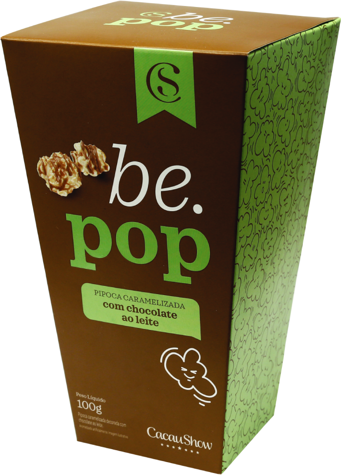 Be- - Pop Pipoca Cacau Show (1000x1000), Png Download