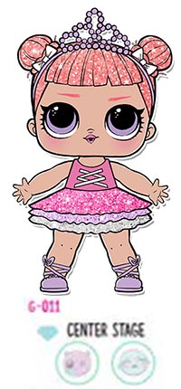 Lol Surprise Center Stage (200x430), Png Download