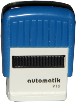 Carimbo Automatik 910 - Carimbo Automatik 910 12x26mm Azul (380x380), Png Download