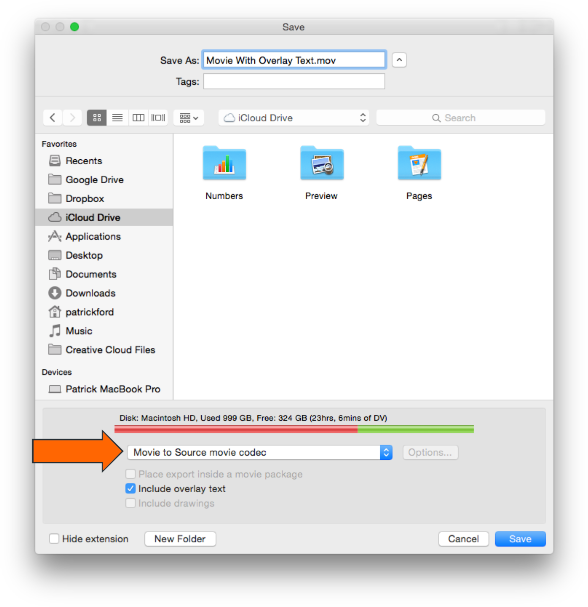Select Movie To Source Movie Codec In The Dropdown - Citation (1200x1235), Png Download