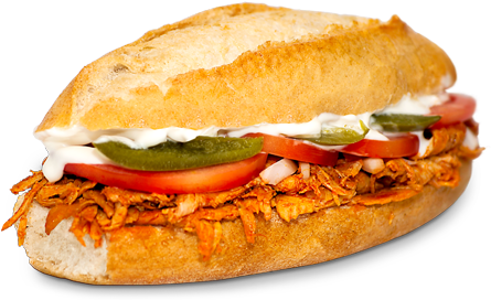 Los Compayes Recetas De Cocina Mexicana - Tortas De Jamon Png (444x283), Png Download
