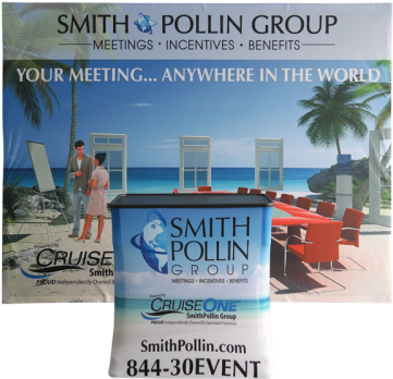 10ft Straight Pop Up Display With Case To Podium - Podium (500x500), Png Download