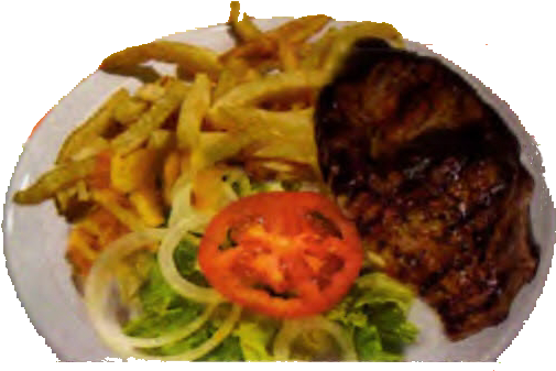 Lunch Special - Fried Aubergine (542x360), Png Download