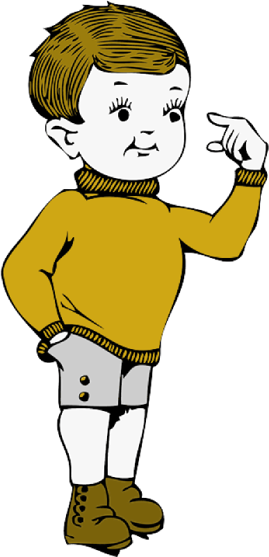 Pin People Outline Clip Art - Little Johnny Jokes (400x800), Png Download