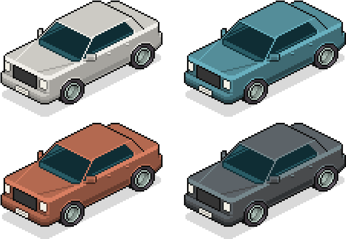 Car Fleet Complete - Illustrator Tutorial Character Isometric (700x550), Png Download