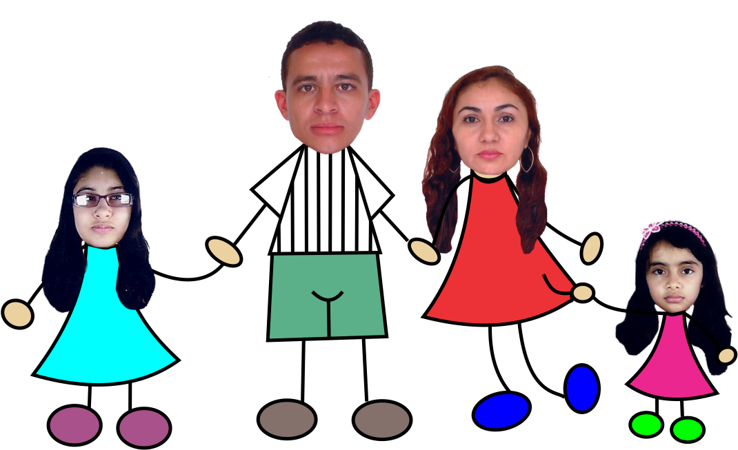 Montagem Familia Feliz - Child (1080x660), Png Download