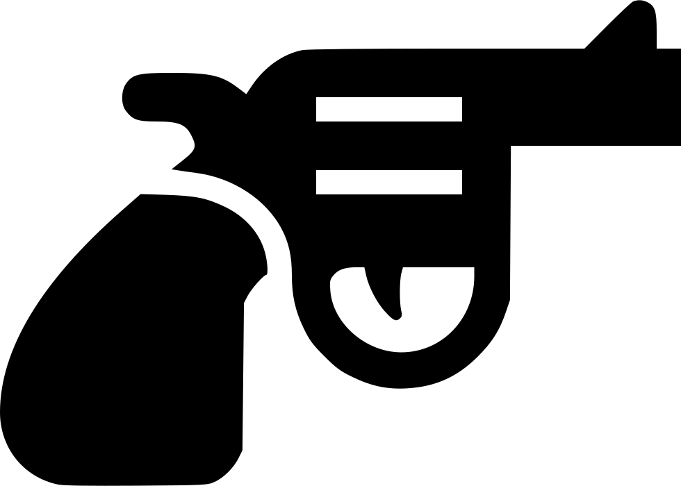 Gun Pistol Revolver Weapon Handgun Comments - Handgun (980x700), Png Download