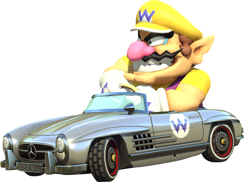 Mario Kart 8 Wario - Mario Kart 8 Deluxe Mercedes Benz (800x599), Png Download