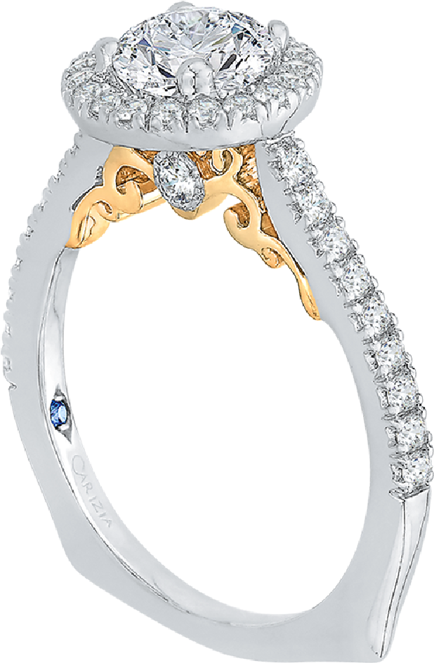 Carizza Bridal Rings - Ring (1000x1000), Png Download