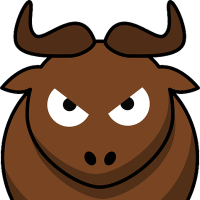 Bull10 - Cartoon Buffalo (400x400), Png Download