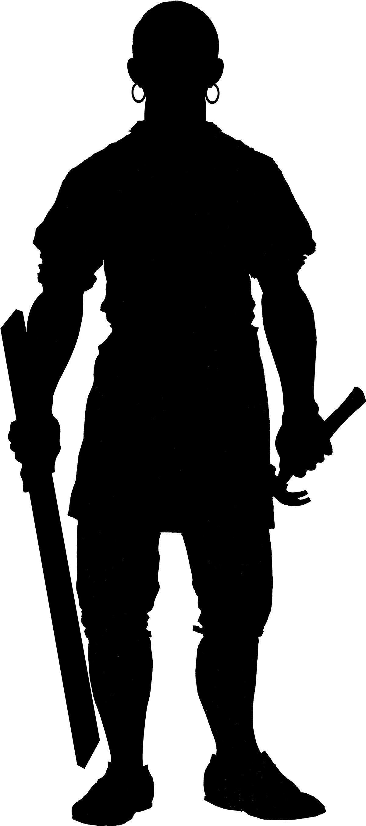 A Silhouette Representing Sambo Anderson, Based On - Lives Bound Together Mount Vernon (1800x2706), Png Download