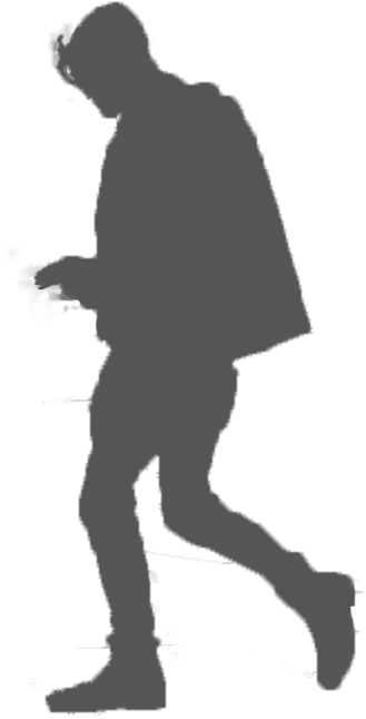 Music Listening Isolated Music Listening Isolated Bw - Hipster Guy Png (500x700), Png Download