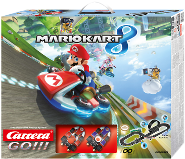 Mario Kart 8 Slot Car Race Set 62361 New Nib - Mario Kart 8 Carrera Go (400x320), Png Download