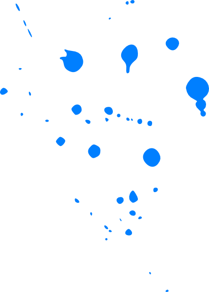 Blue Paint Splatter Png (426x596), Png Download